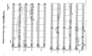 Book cover for Quintet for Flute, Oboe, Violin, Cello, and Piano