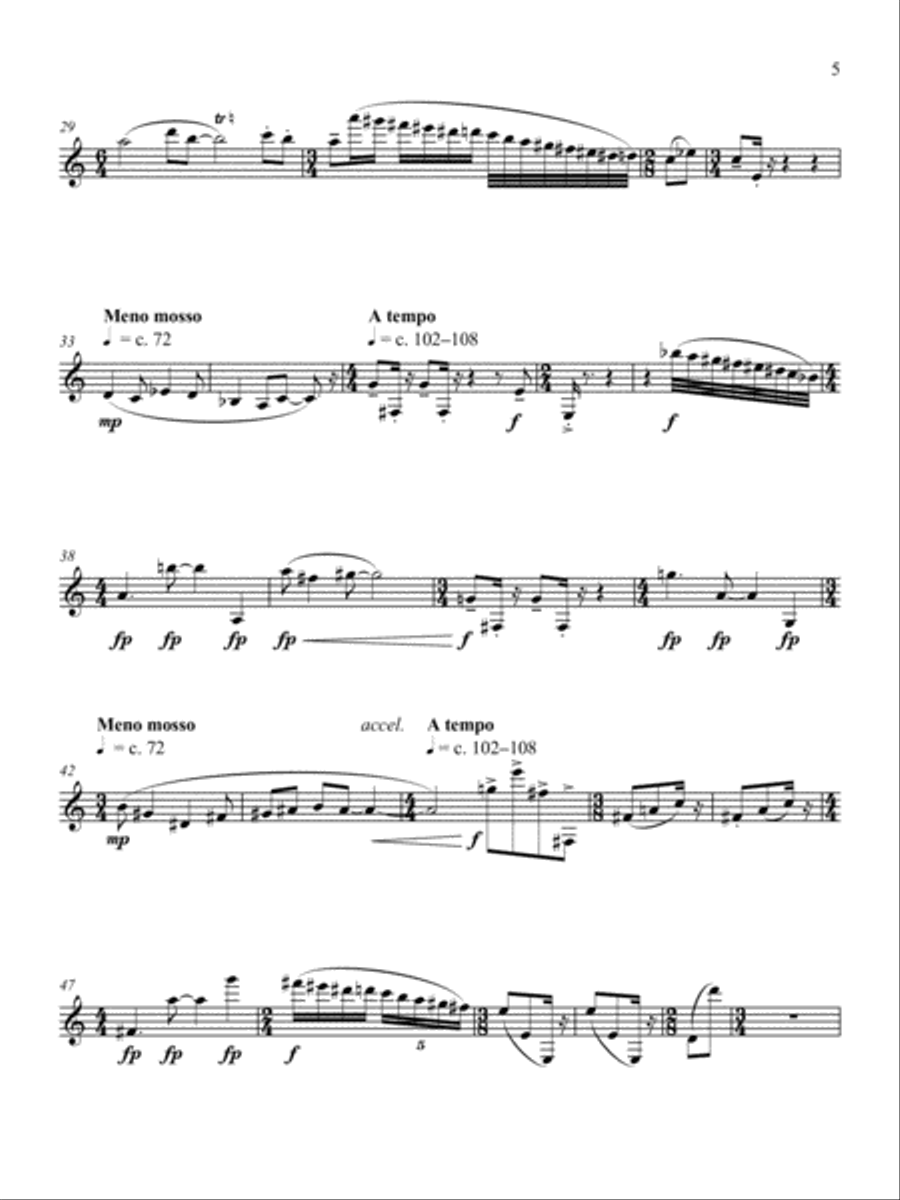Sojourn 3 B-Flat Clarinet scores gallery preview page 3