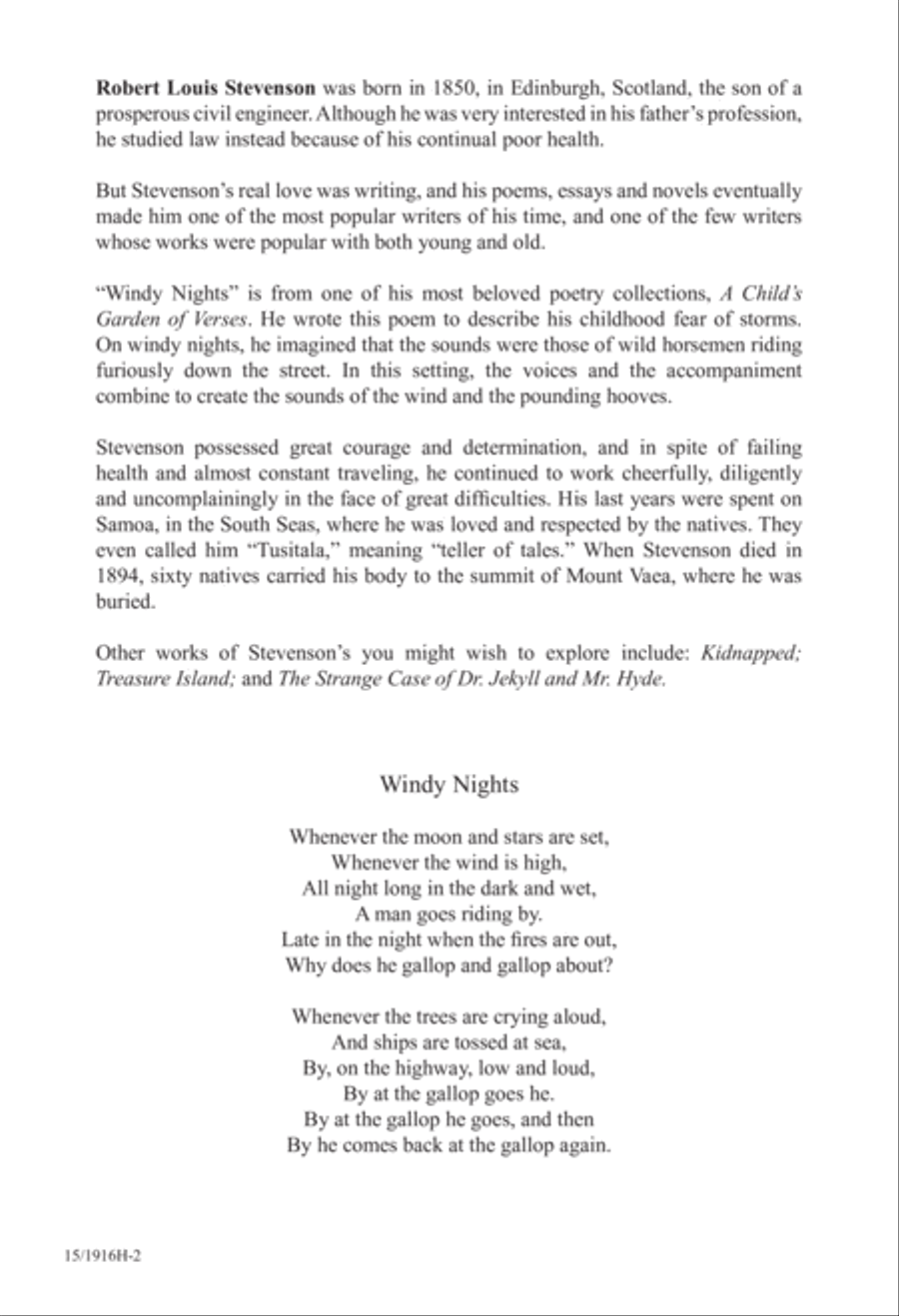 Windy Nights Windy Nights 3-Part scores gallery preview page 3