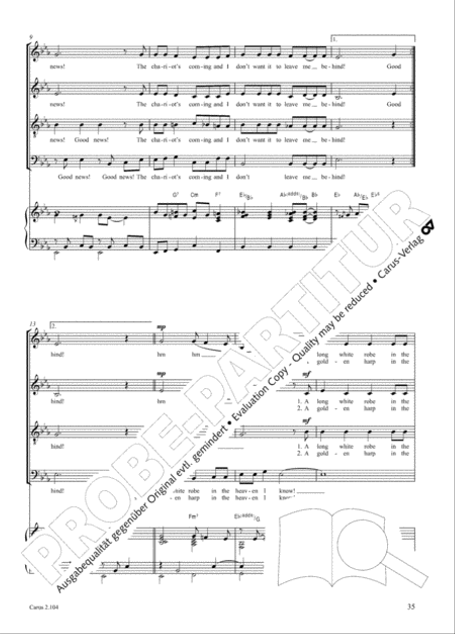 Hallelujah. Gospels and Spirituals for mixed choir Mixed Choir scores gallery preview page 23