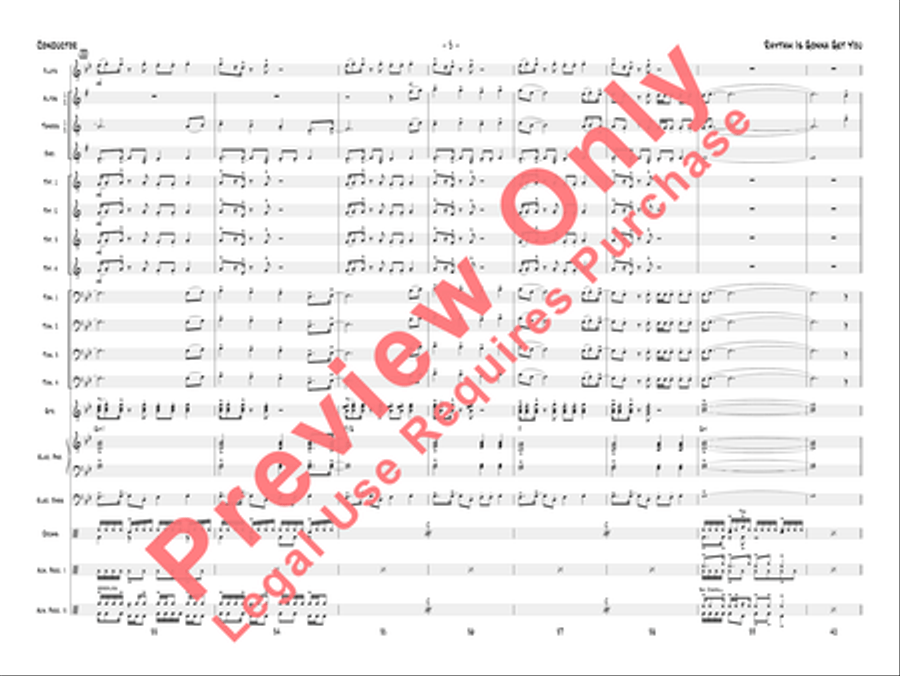 Rhythm Is Gonna Get You Jazz Ensemble scores gallery preview page 8