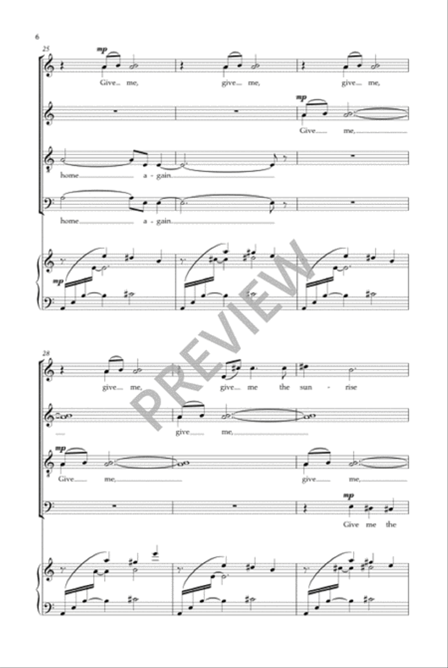 Sunrise Sunrise 4-Part scores gallery preview page 7