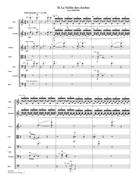 Ravel Suite for Strings - Full Score