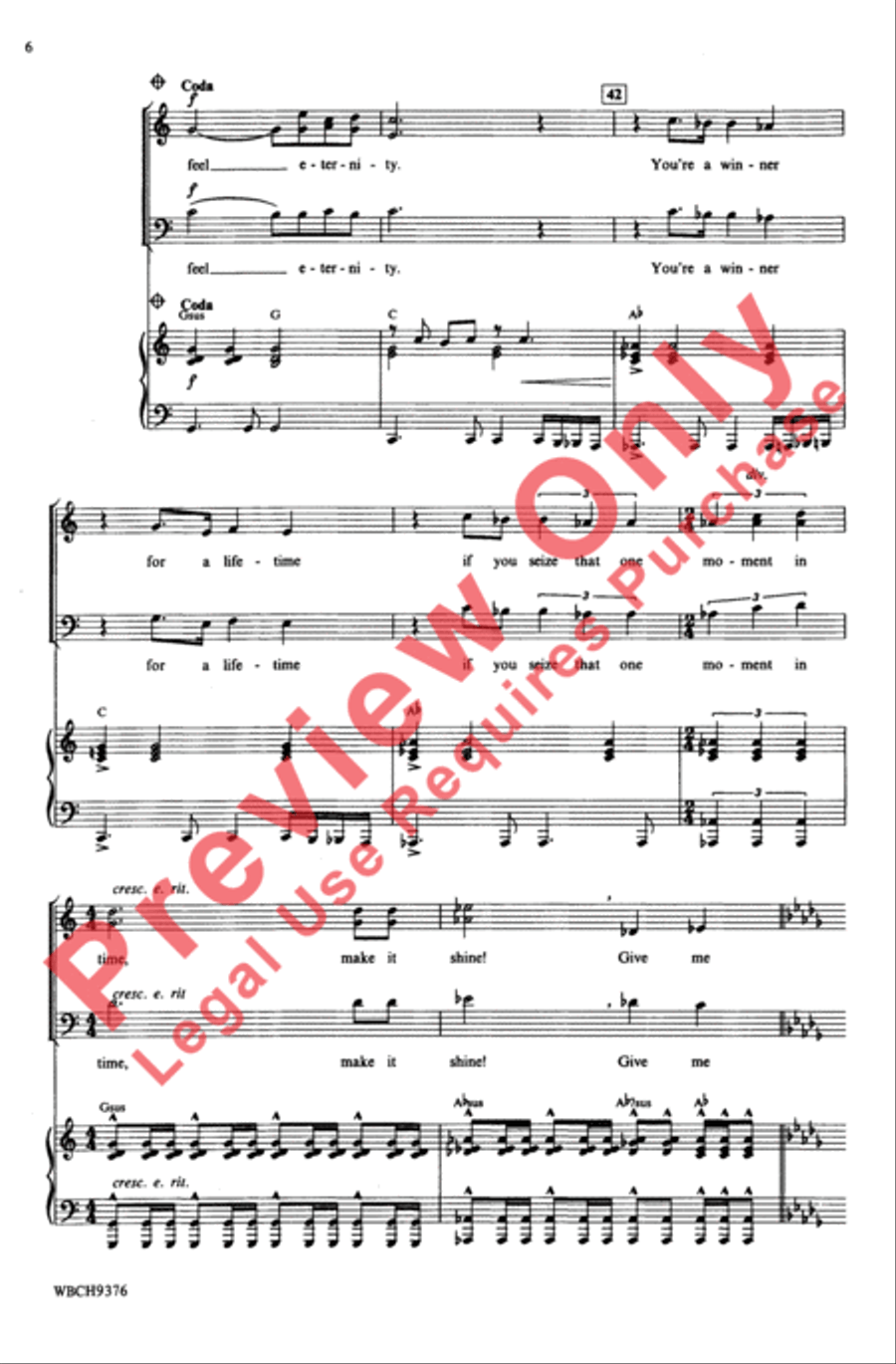 One Moment in Time One Moment in Time 3-Part scores gallery preview page 6
