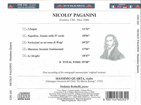 Massimo Quarta Recital (Violin