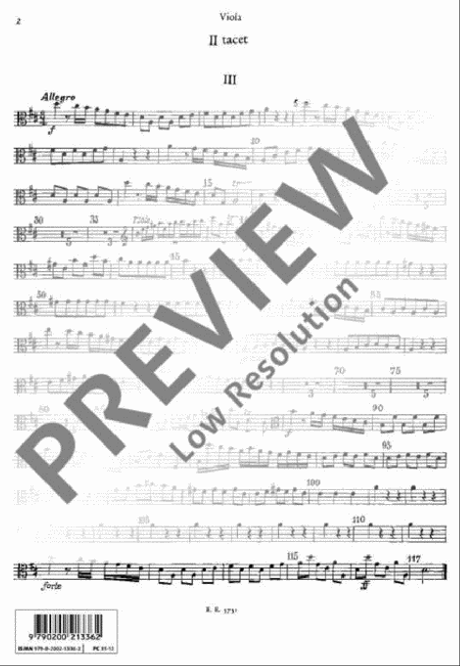 Concerto D major Viola scores gallery preview page 3