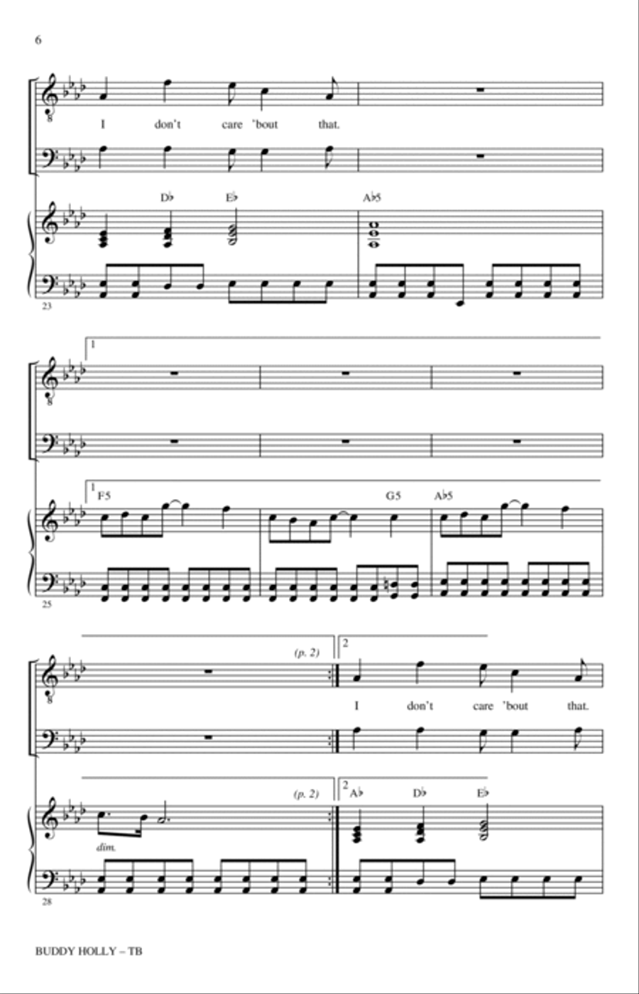 Buddy Holly (arr. Roger Emerson) TB scores gallery preview page 5