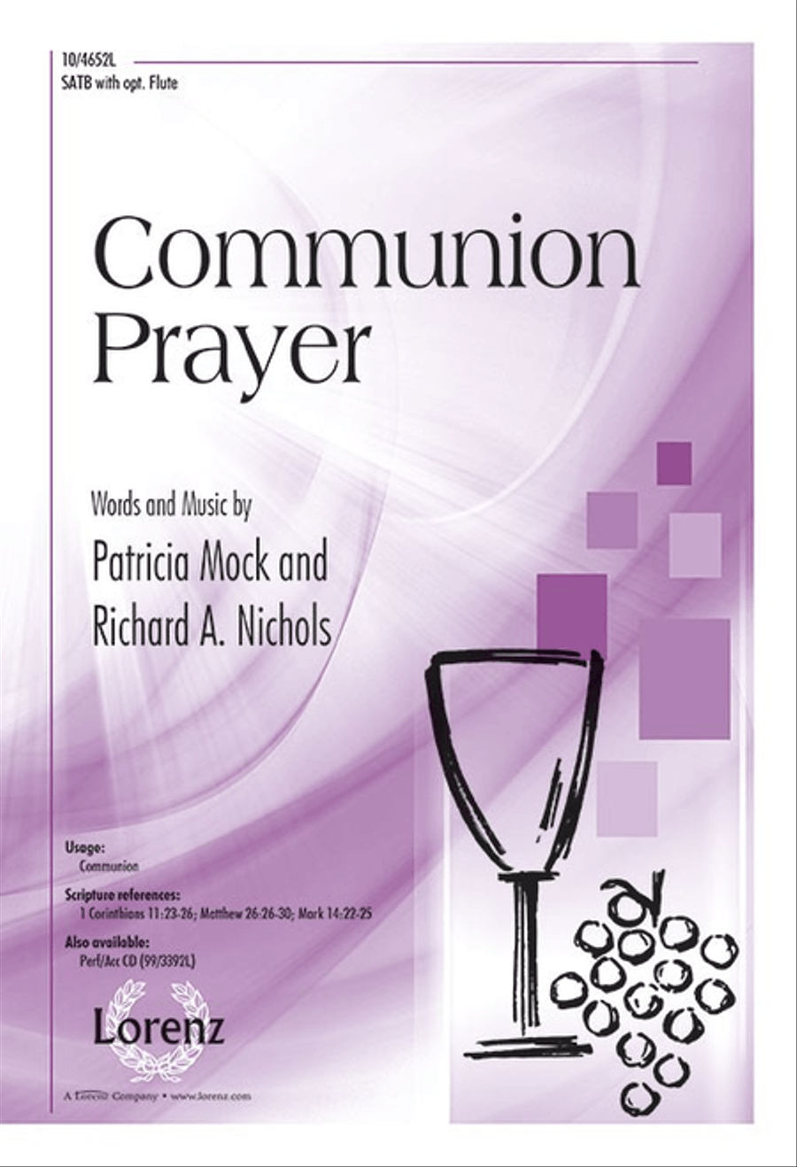 Communion Prayer 4-Part scores gallery preview page 1