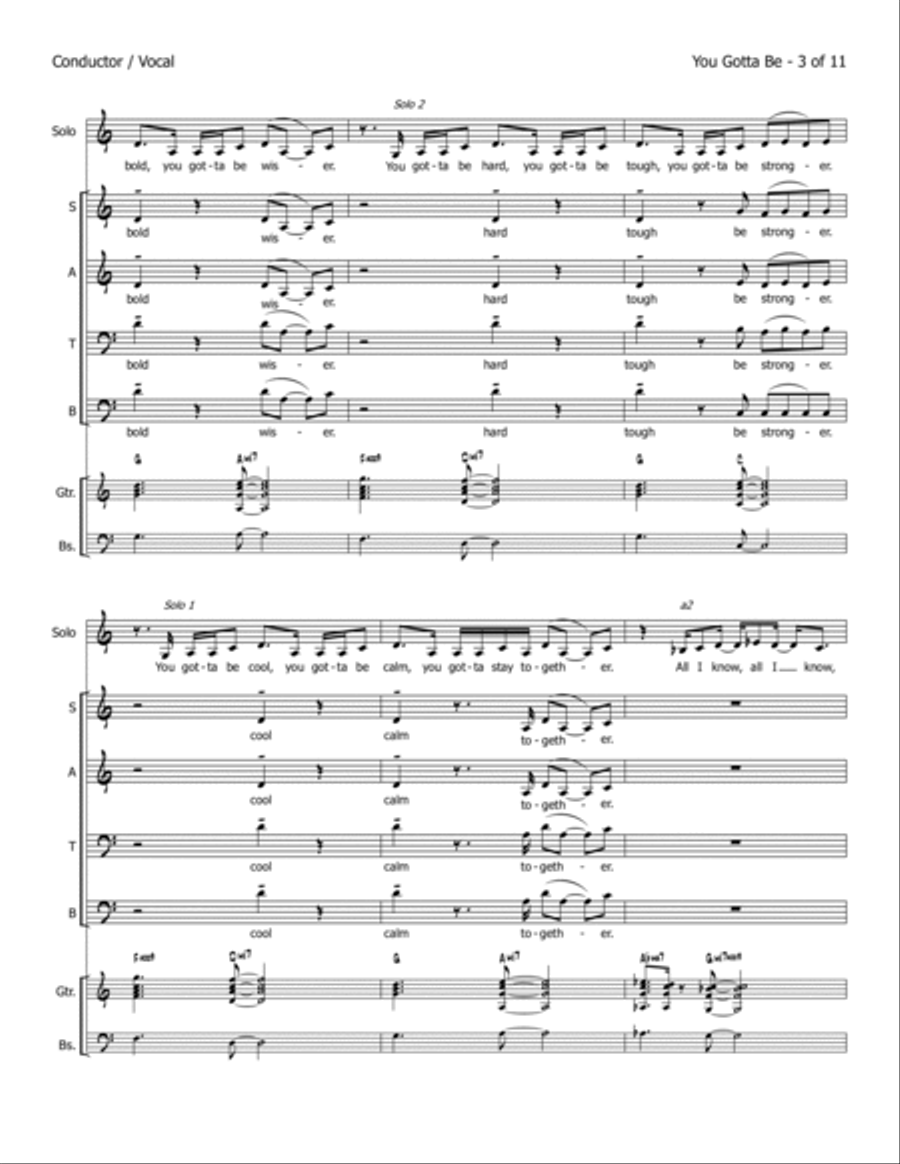 You Gotta Be You Gotta Be Divisi scores gallery preview page 5