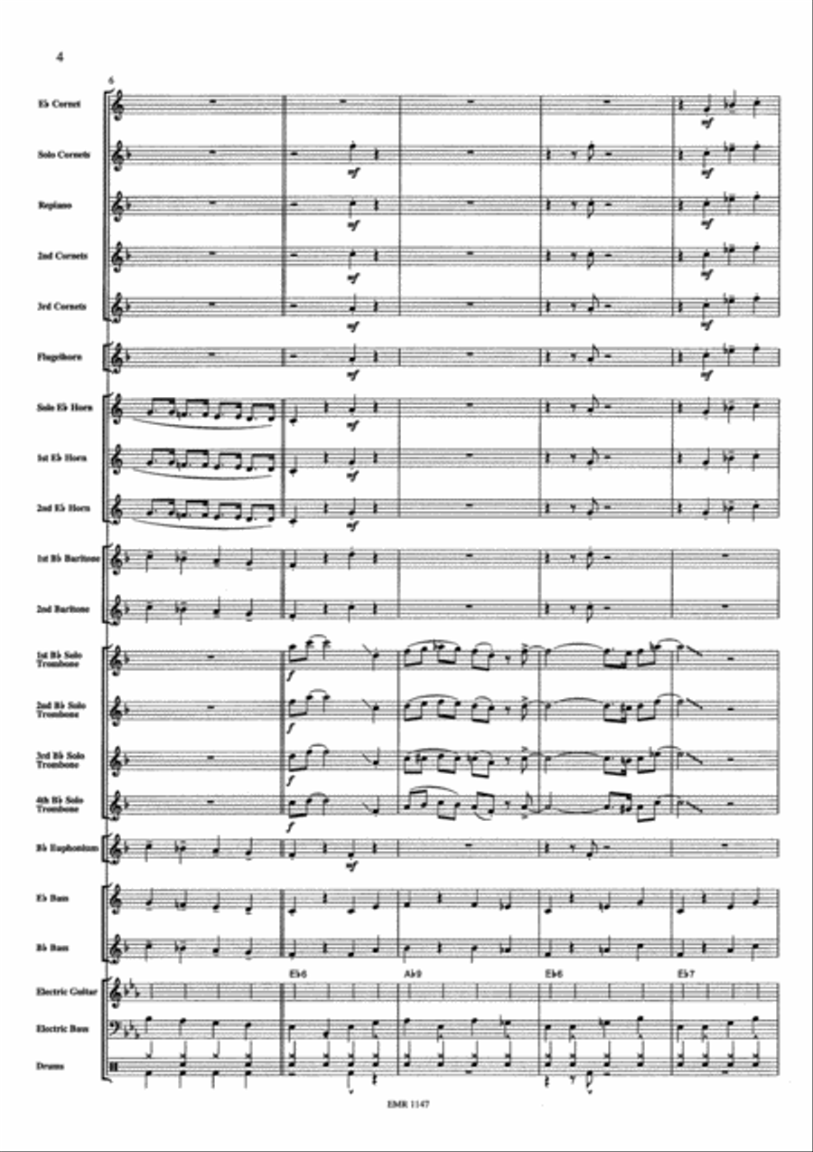 Sliding The Blues Sliding The Blues Brass Band scores gallery preview page 5