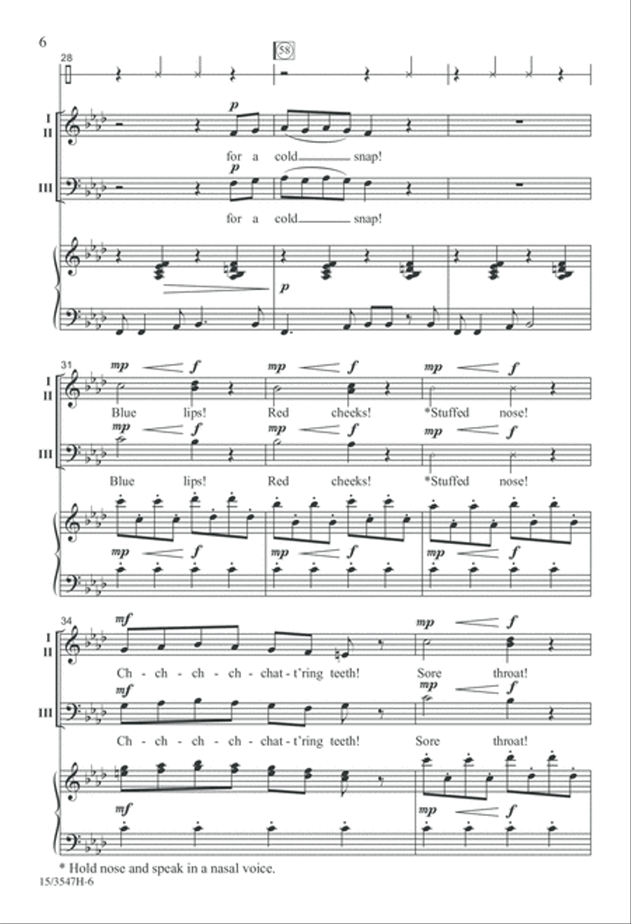 Cold Snap 3-Part scores gallery preview page 6