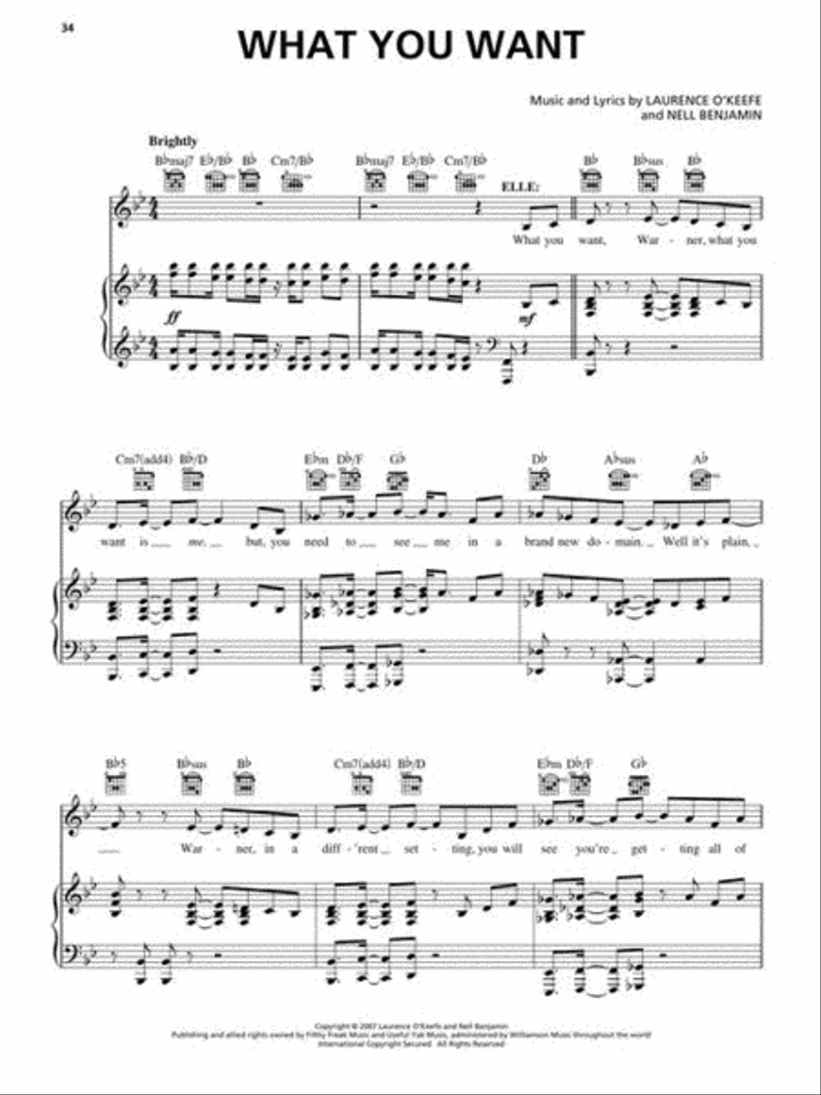 Legally Blonde – The Musical Piano, Vocal scores gallery preview page 6