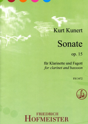 Book cover for Sonate op. 15