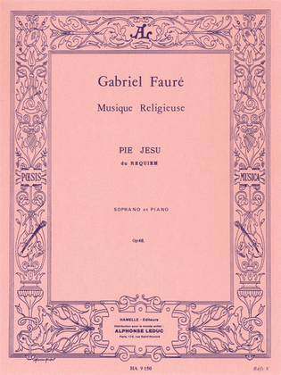 Book cover for Pie Jesu Du Requiem (soprano Et Piano)