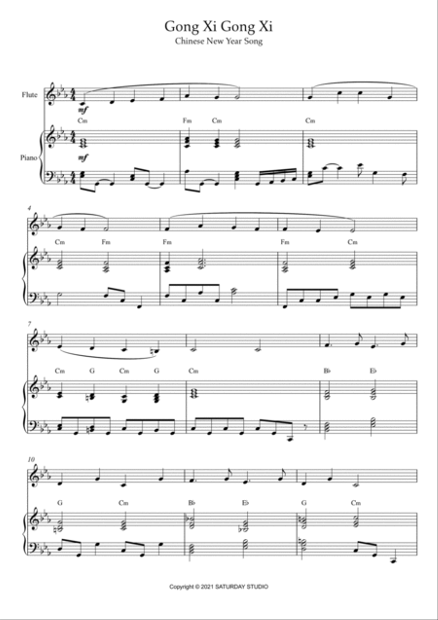Gong Xi Gong Xi Gong Xi Gong Xi Small Ensemble scores gallery preview page 2