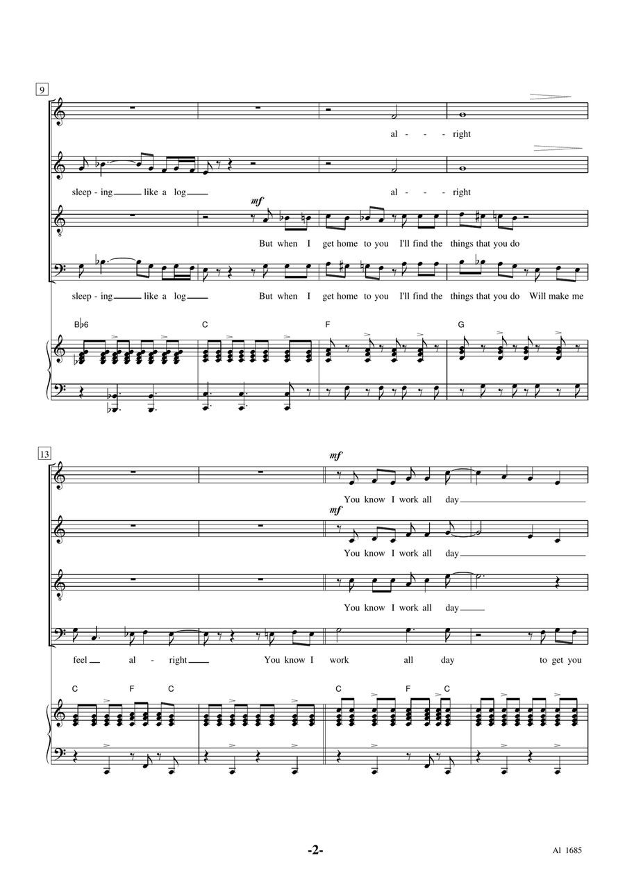 A Hard Day's Night 4-Part scores gallery preview page 2