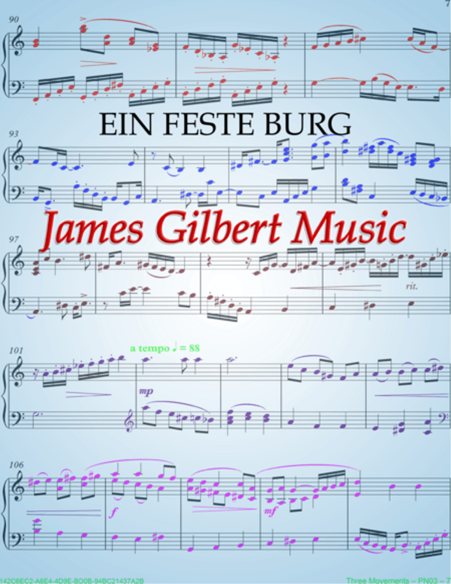 EIN FESTE BURG (A Mighty Fortress Is Our God) Small Ensemble scores gallery preview page 1