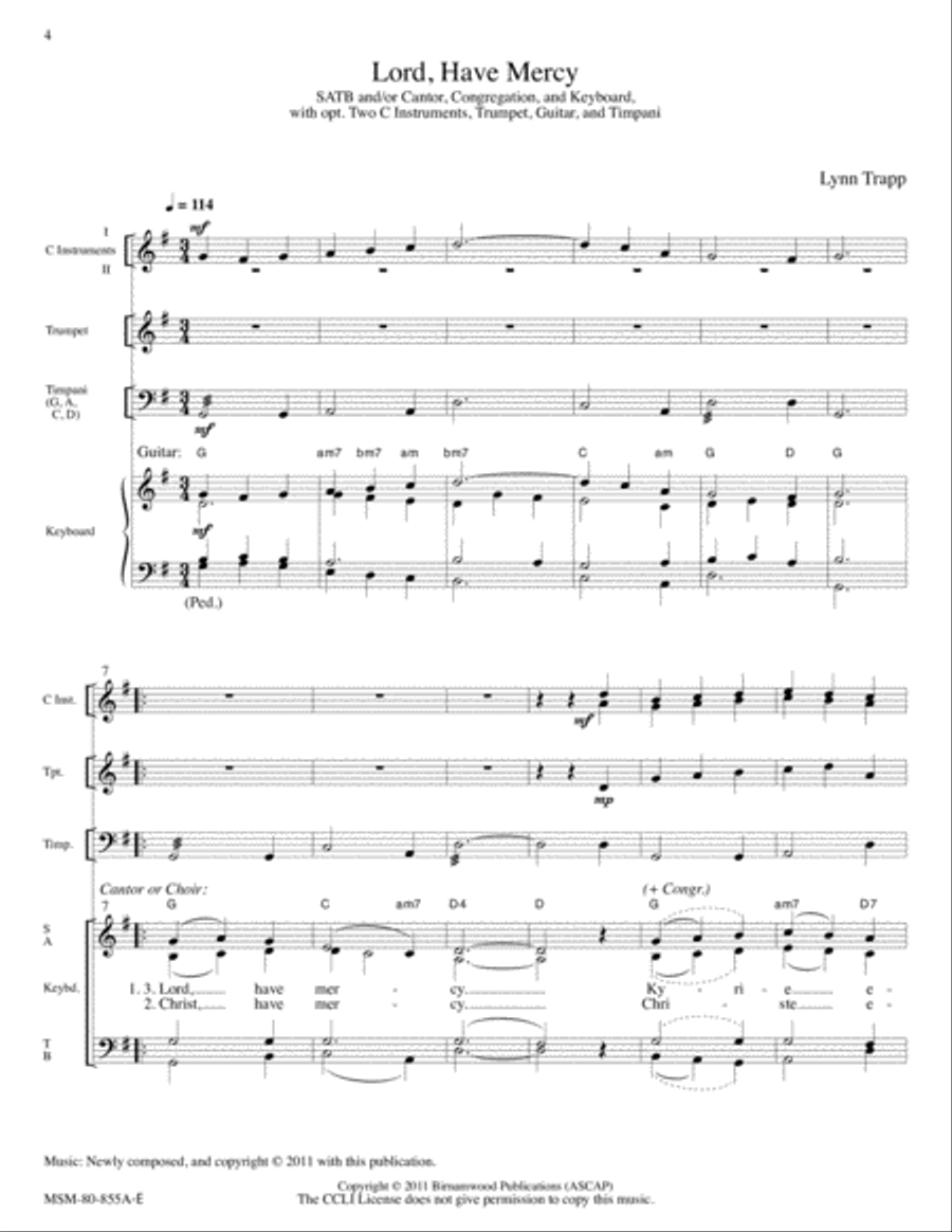 Centennial Mass Centennial Mass Choir scores gallery preview page 4