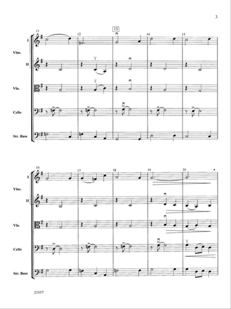Irish Yuletide: Score String Orchestra scores gallery preview page 3