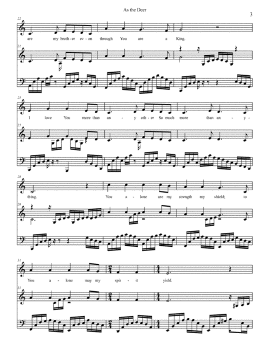 As The Deer Voice scores gallery preview page 3