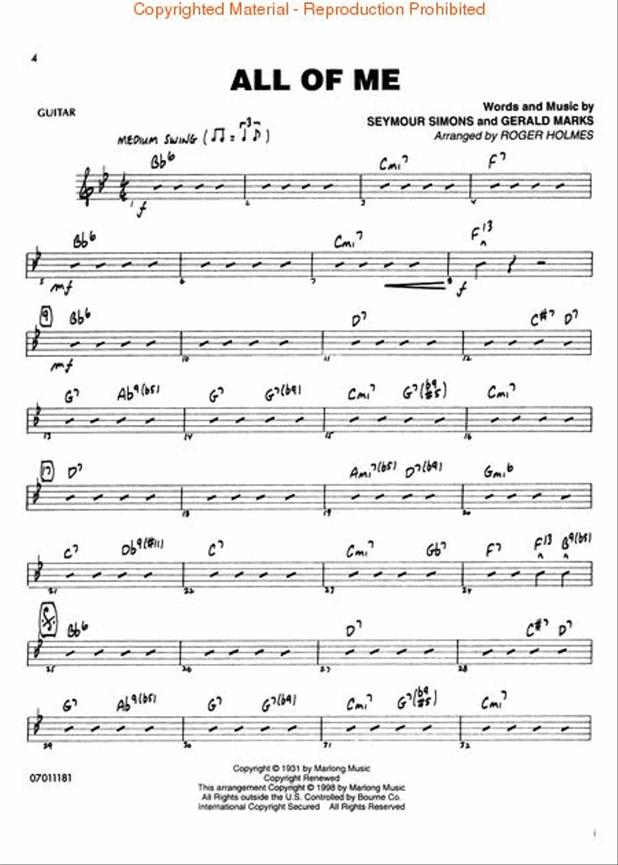 The Best of Easy Jazz – Guitar Jazz Ensemble scores gallery preview page 3