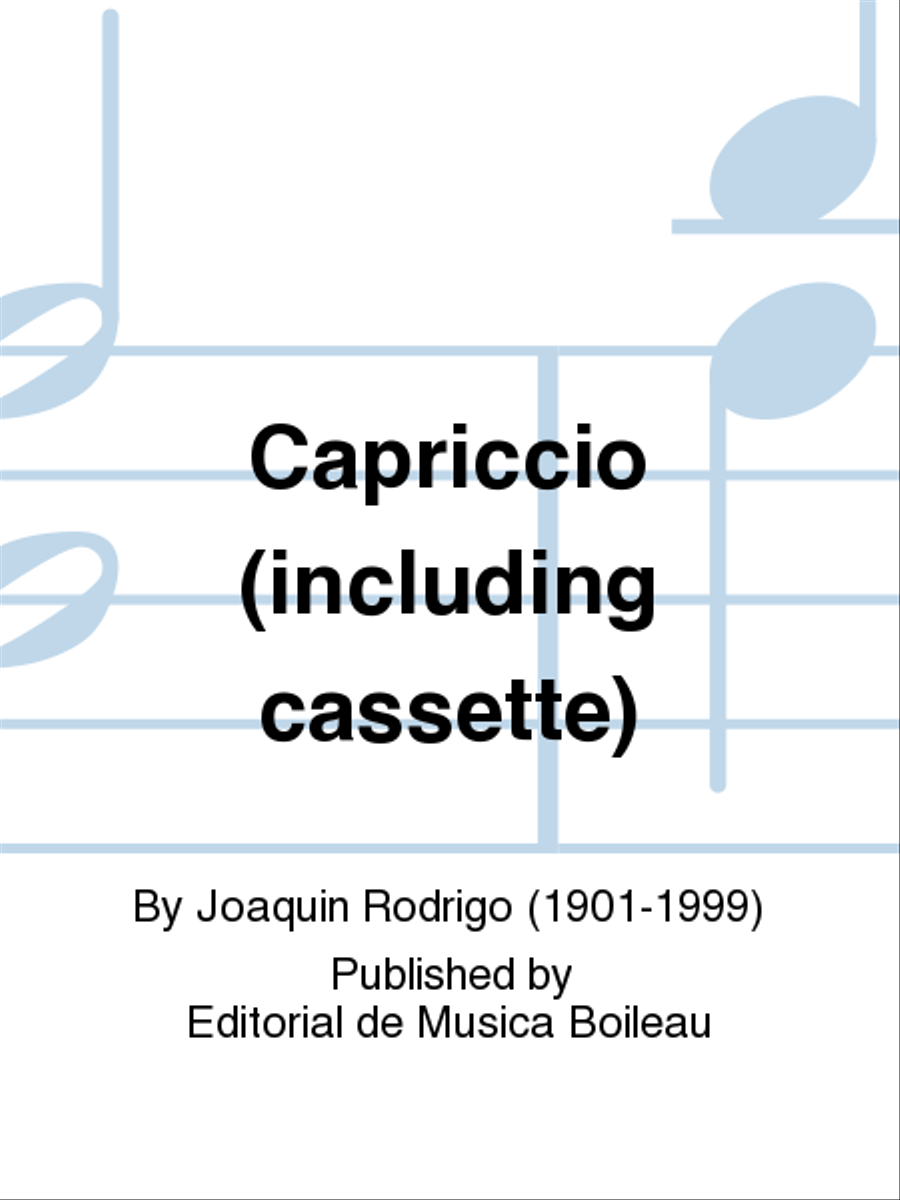 Capriccio (including cassette) Violin Solo scores gallery preview page 1