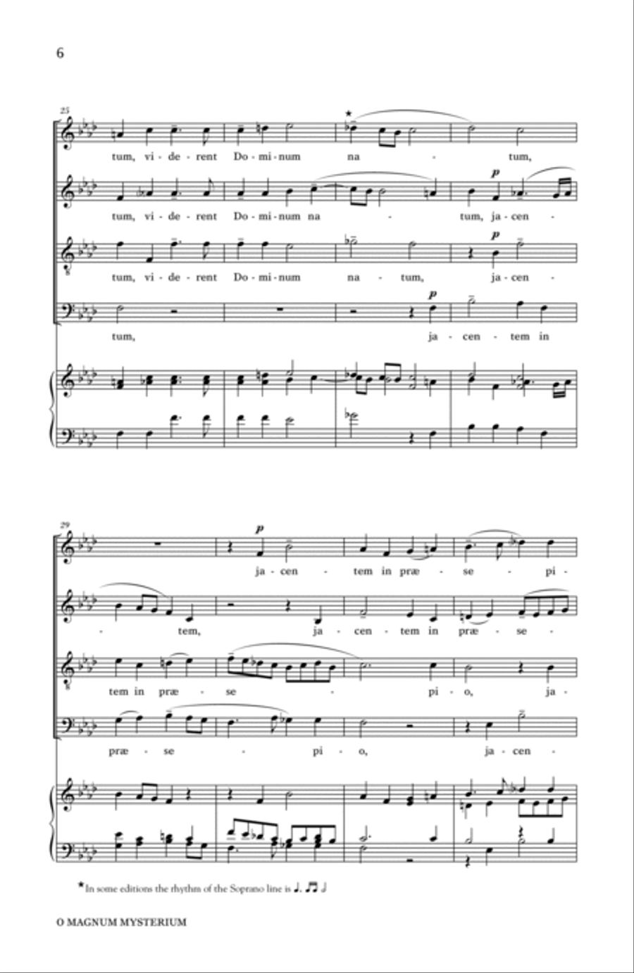 O Magnum Mysterium (ed. Alice Parker and Robert Shaw) 4-Part scores gallery preview page 4