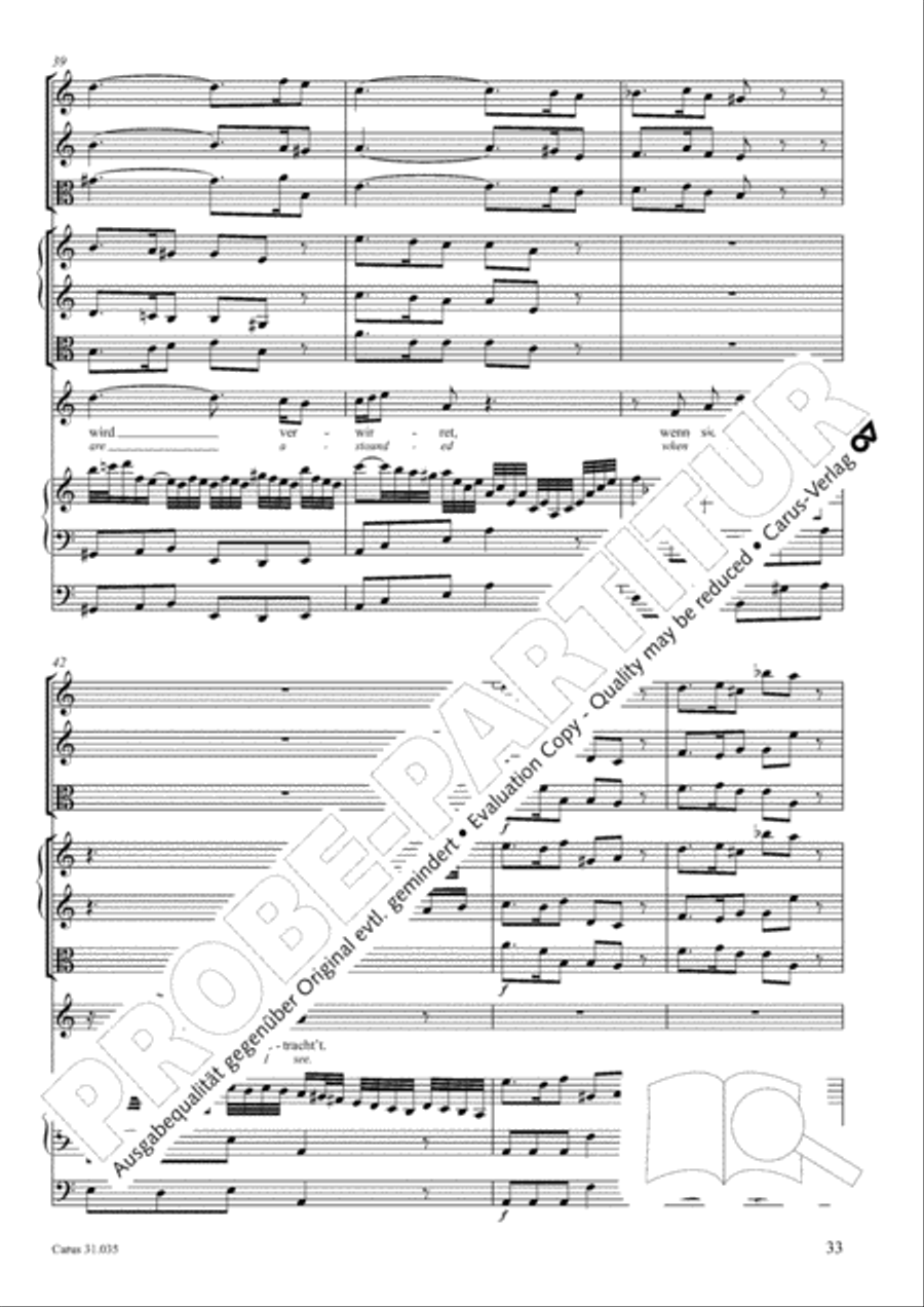 Soul and spirit are astounded (Geist und Seele wird verwirret) English Horn scores gallery preview page 34