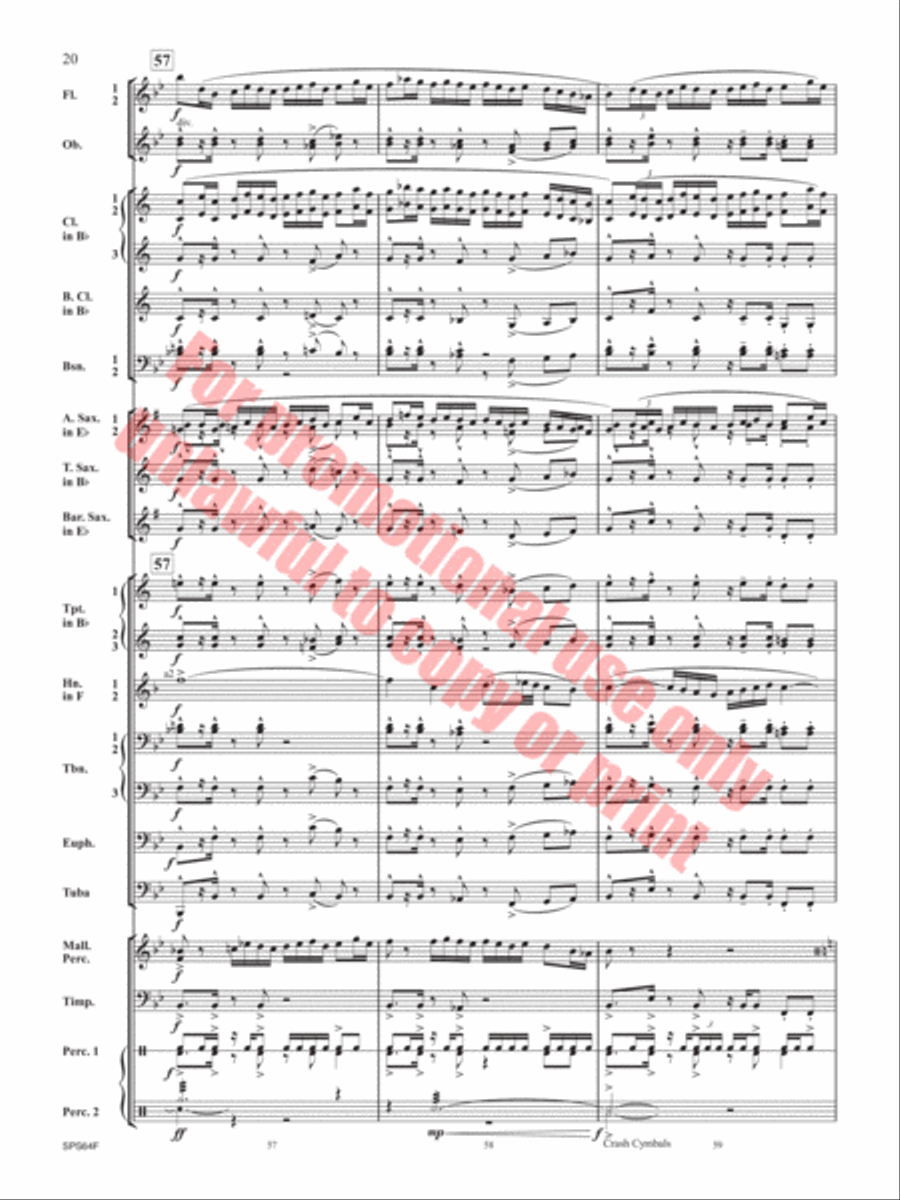 The Rusty Bucket Concert Band scores gallery preview page 21