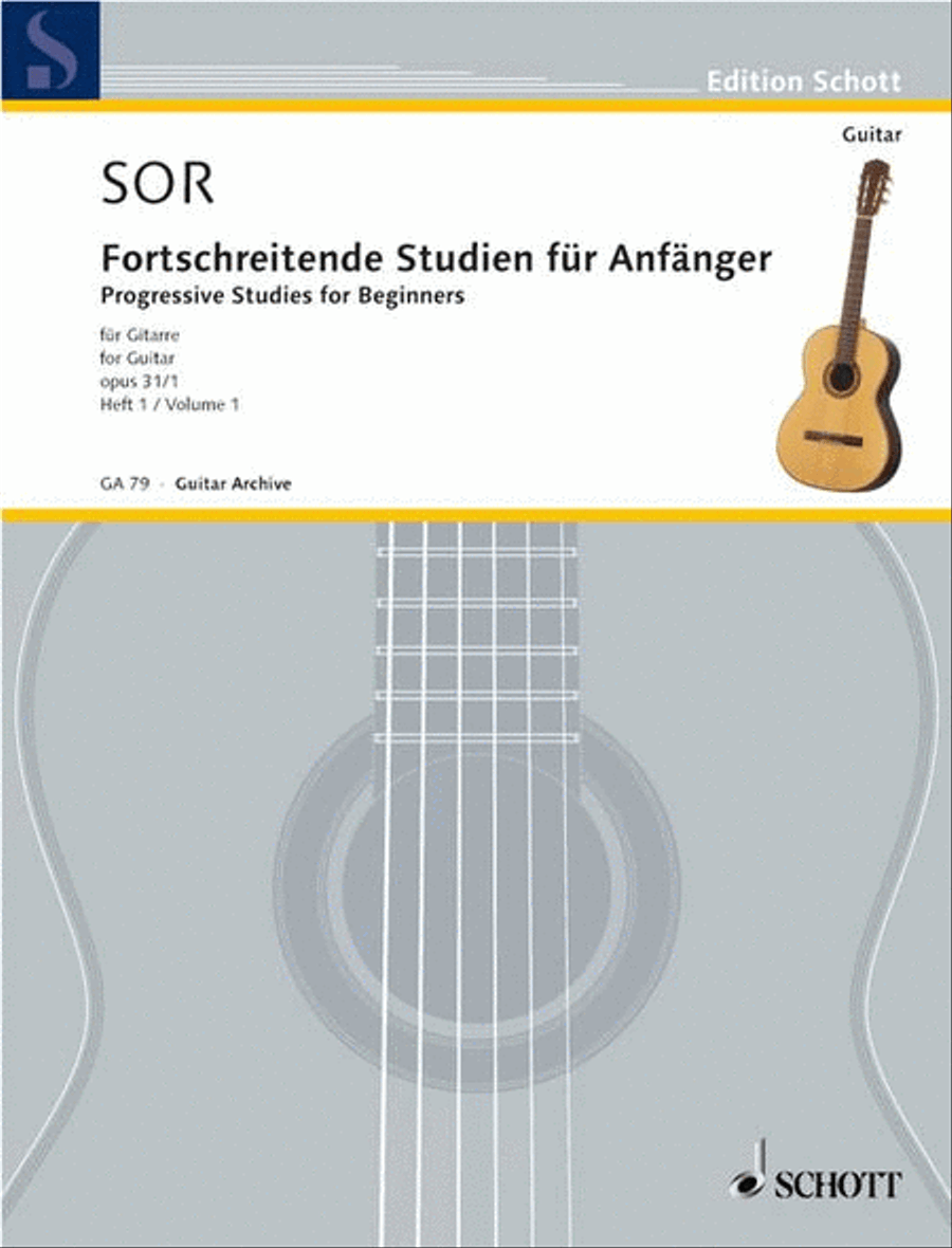 24 progressive Studies for Beginners Classical Guitar scores gallery preview page 1