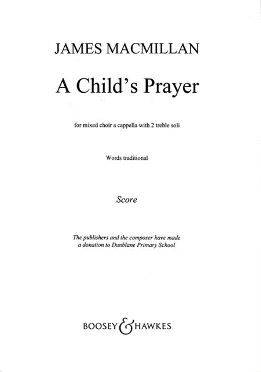 A Child's Prayer A Child's Prayer Divisi scores gallery preview page 1