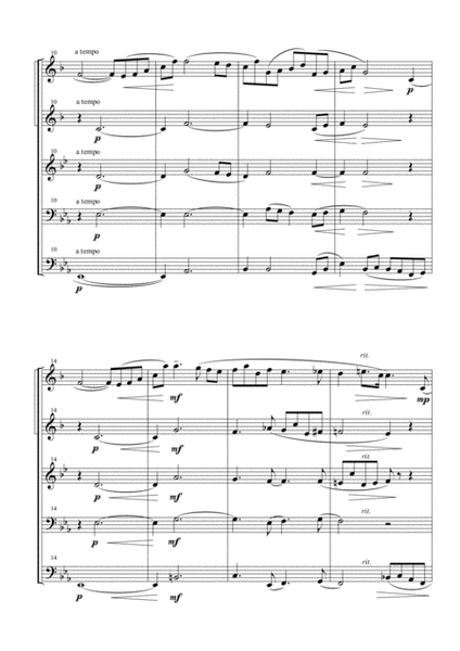 Traumerei from "Album For The Young" for Brass Quintet image number null