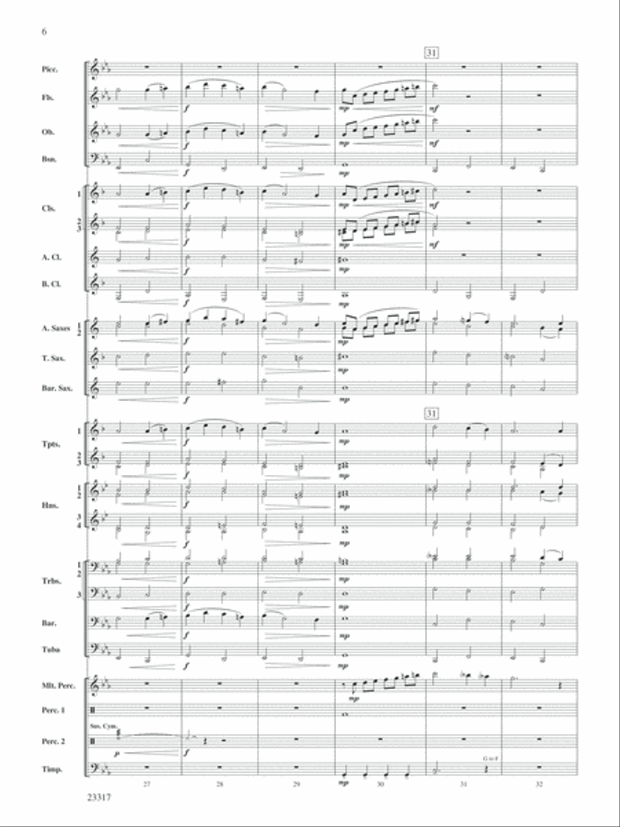 All the Starry Band: Score Concert Band scores gallery preview page 6