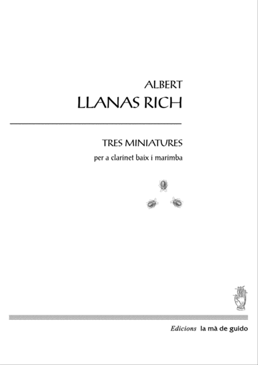 Tres miniatures Small Ensemble scores gallery preview page 1