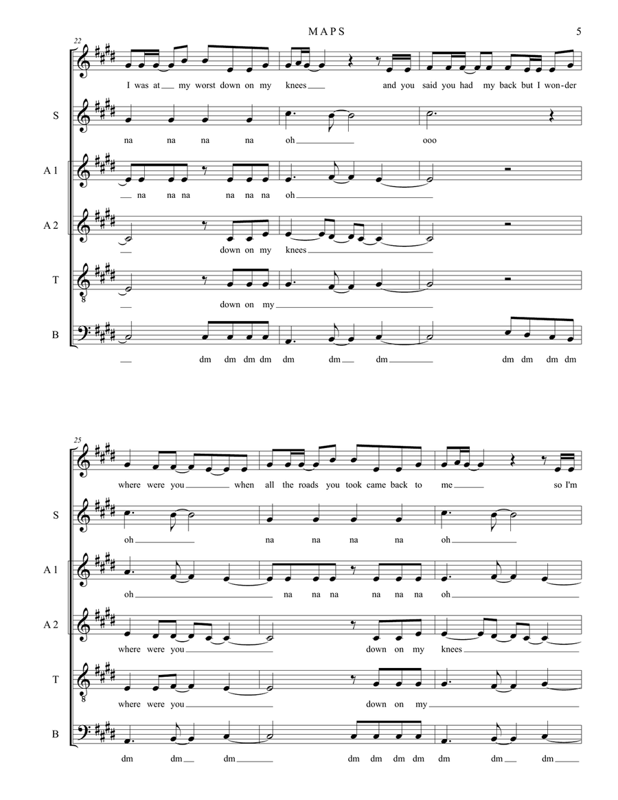Maps 4-Part scores gallery preview page 5