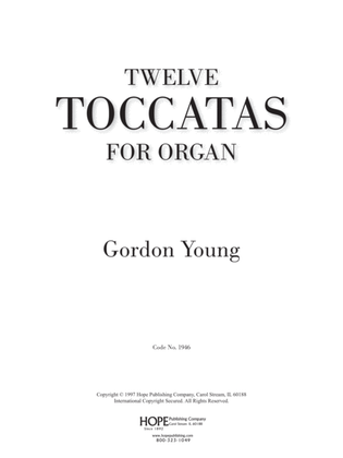 Book cover for Twelve Toccatas for Organ-Digital Download