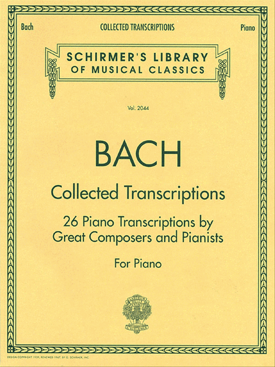 Collected Transcriptions Piano Solo scores gallery preview page 1