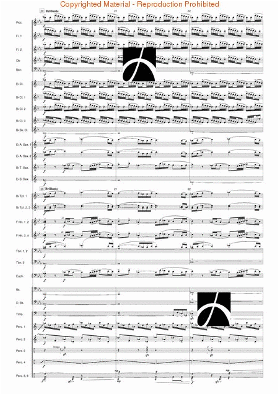 Hymn to the Infinite Sky Concert Band scores gallery preview page 6