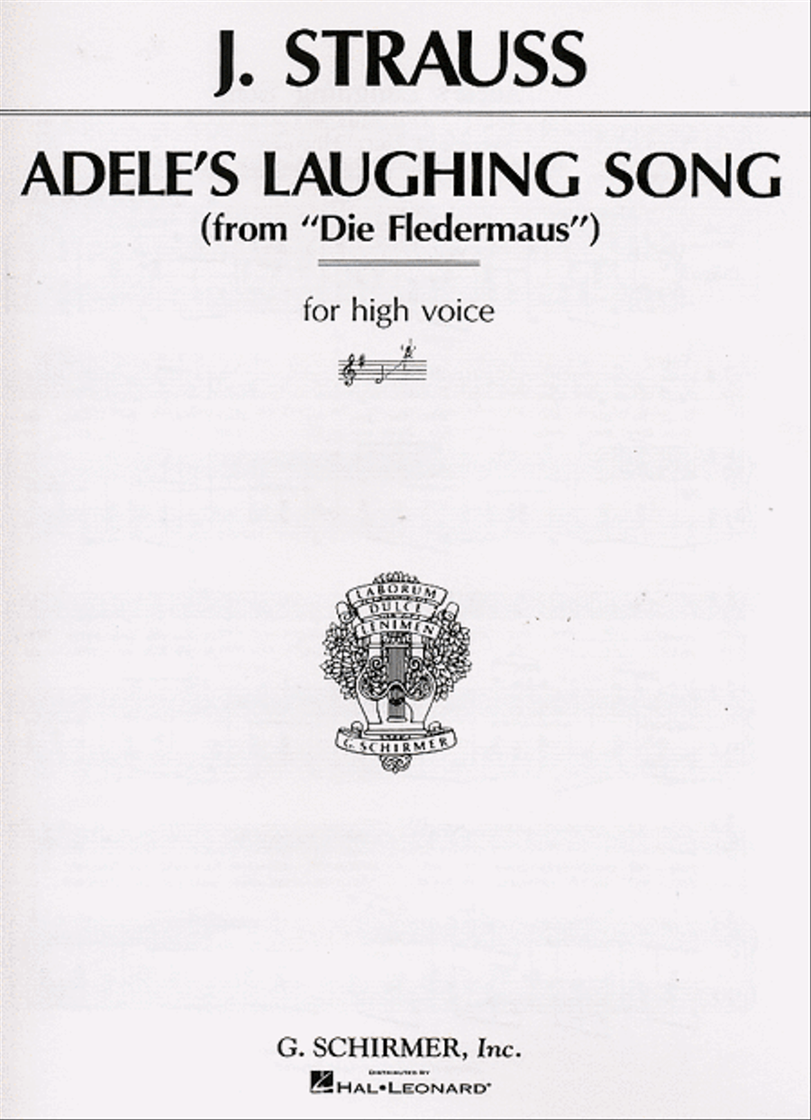 Adele's Laughing Song (Mein Herr Marquis) (from Die Fledermaus) Voice scores gallery preview page 1