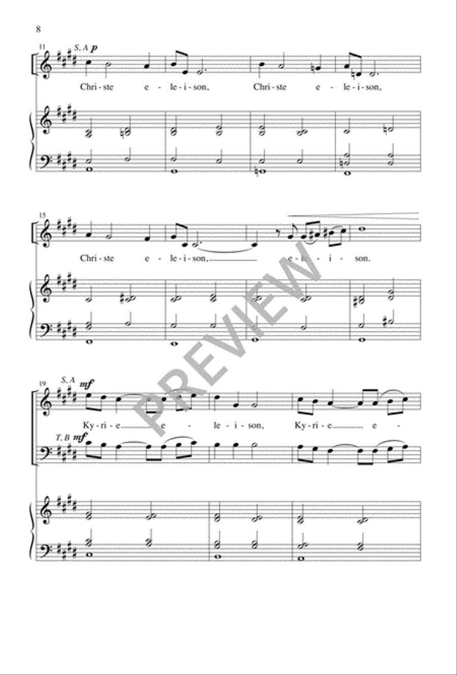 Seven Short Choral Meditations Divisi scores gallery preview page 8