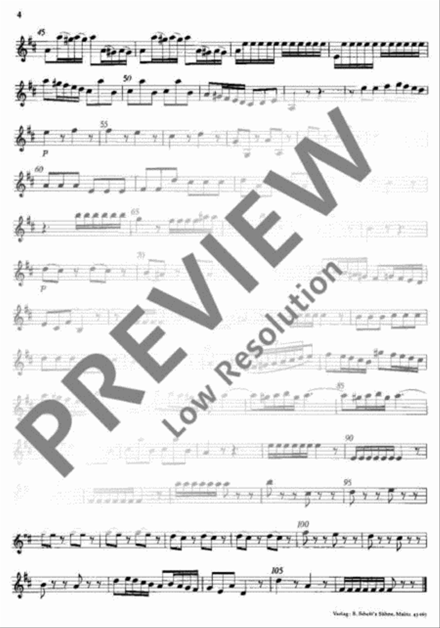Flute Concerto D major Flute scores gallery preview page 5