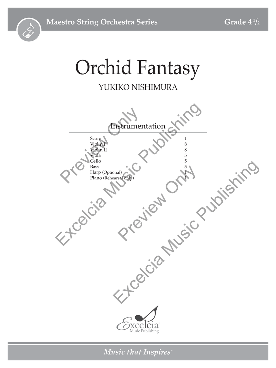 Orchid Fantasy Orchid Fantasy String Orchestra scores gallery preview page 2