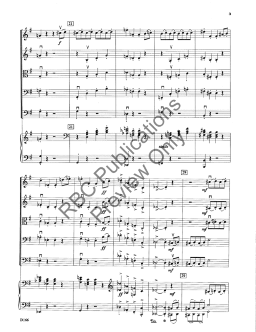 Etudes For String Martele March (Score) String Orchestra scores gallery preview page 6
