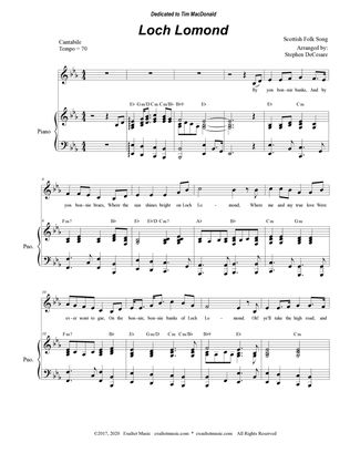 Loch Lomond (Unison choir)