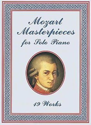 Book cover for Mozart Masterpieces For Solo Piano