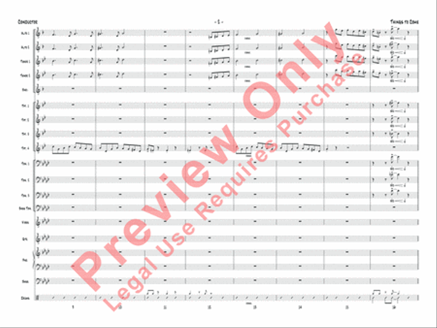 Things to Come Things to Come Jazz Ensemble scores gallery preview page 3