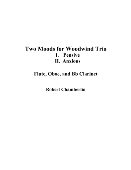 Two Moods for Woodwind Trio image number null