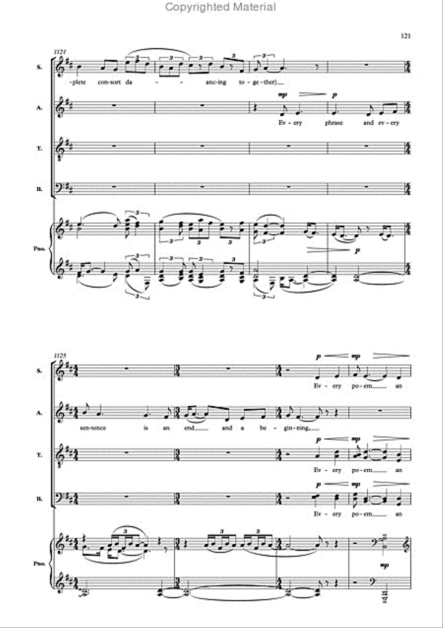 The Passion of our Lord Jesus Christ 4-Part scores gallery preview page 24