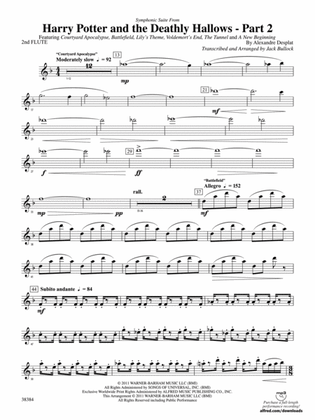 Harry Potter and the Deathly Hallows, Part 2, Symphonic Suite from: 2nd Flute