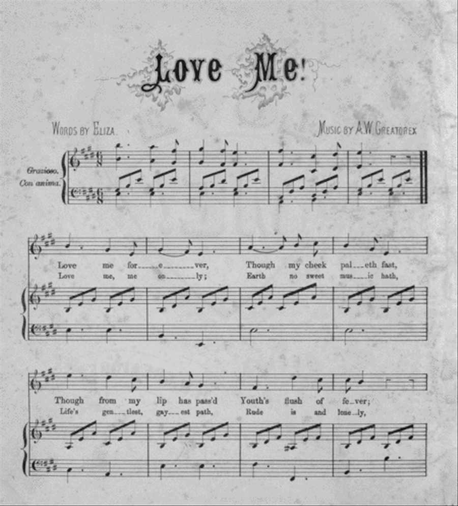 Love Me! Answer to All the Previous Songs on This Subject Voice scores gallery preview page 2